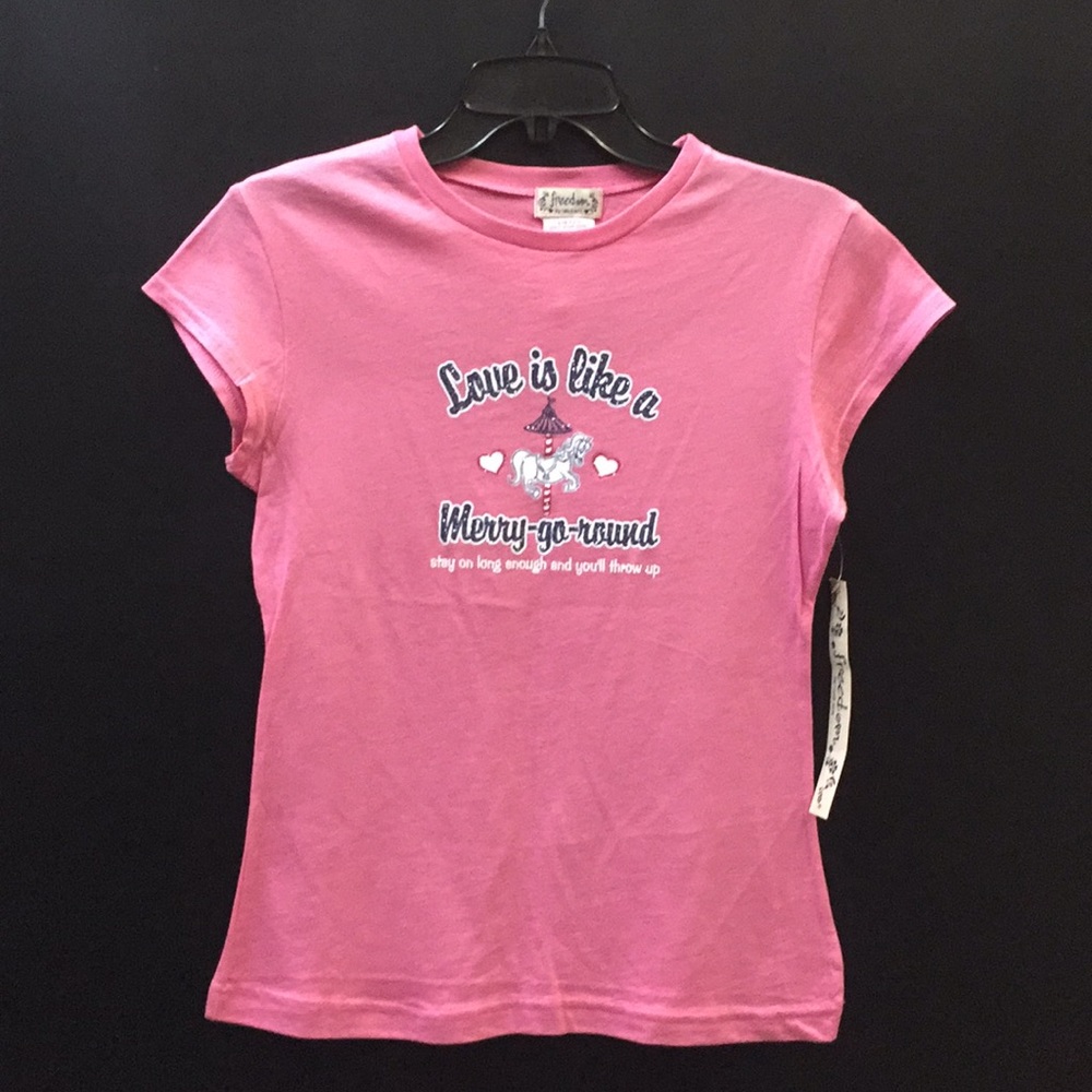 NWT  Size XL Pink Freedom T Shirt